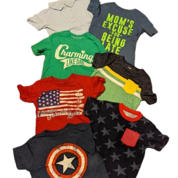 various brands Other - 7 t-shirts 4T boys toddler Capt America & More